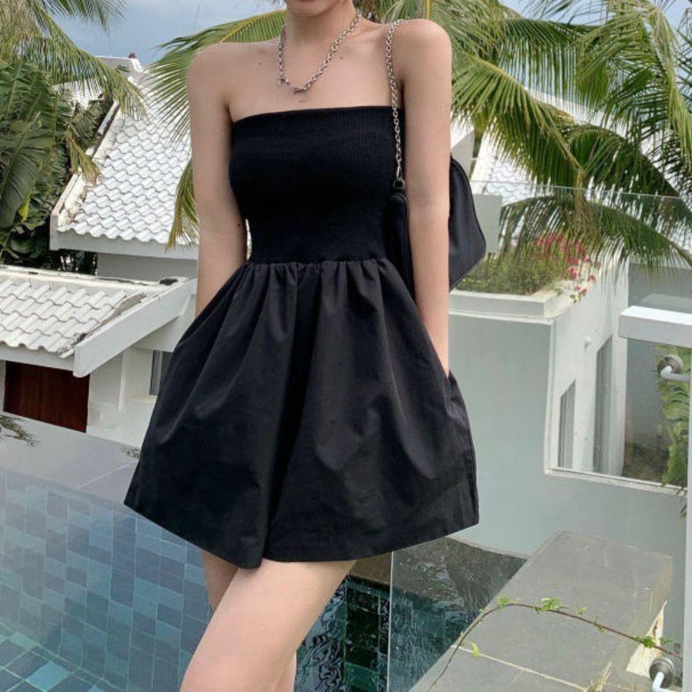 Sleeveless Strapless Jumpsuit Shorts Wide Leg High Waisted Clothing  Party