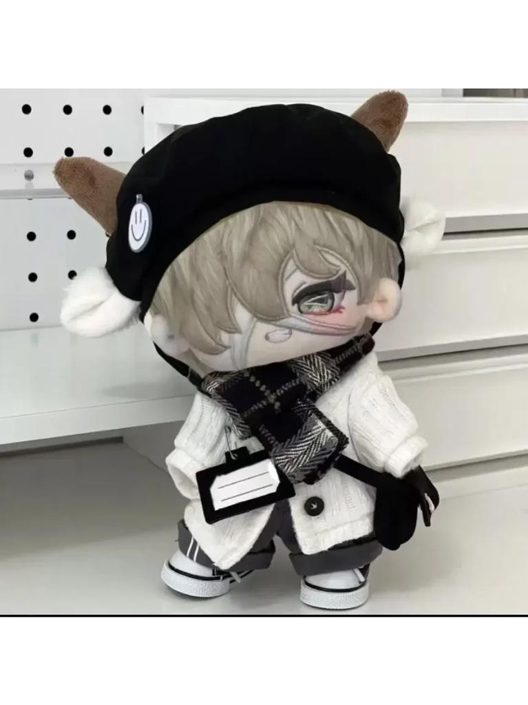 Stuffed 20Cm Game Identity V Florian Brand Fire Investigator Role Cosplay Plush Dress Up Cotton Doll With Skeleton Toys For Kids