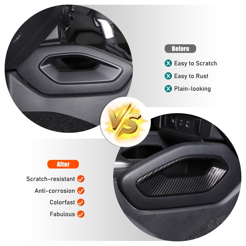 ABS Material Carbon Fiber Pattern Central Control Air Outlet Steering Wheel Grid Decorative Cover For Nissan Frontier -2024