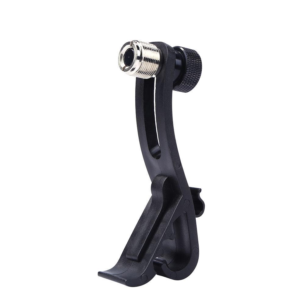 Buy Black Plastic Drum Mic Clamp Clip Holder Adjustable Acoustic
