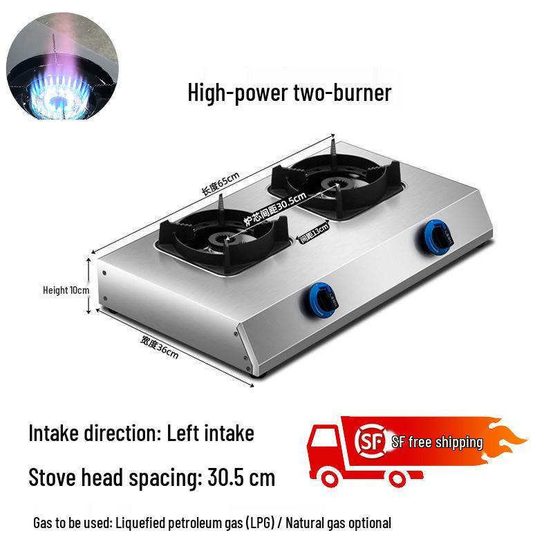Multi-Pressure, Multi-Burner Clay Pot Stove for LPG with High-Fire Capability 2-Burner Gas