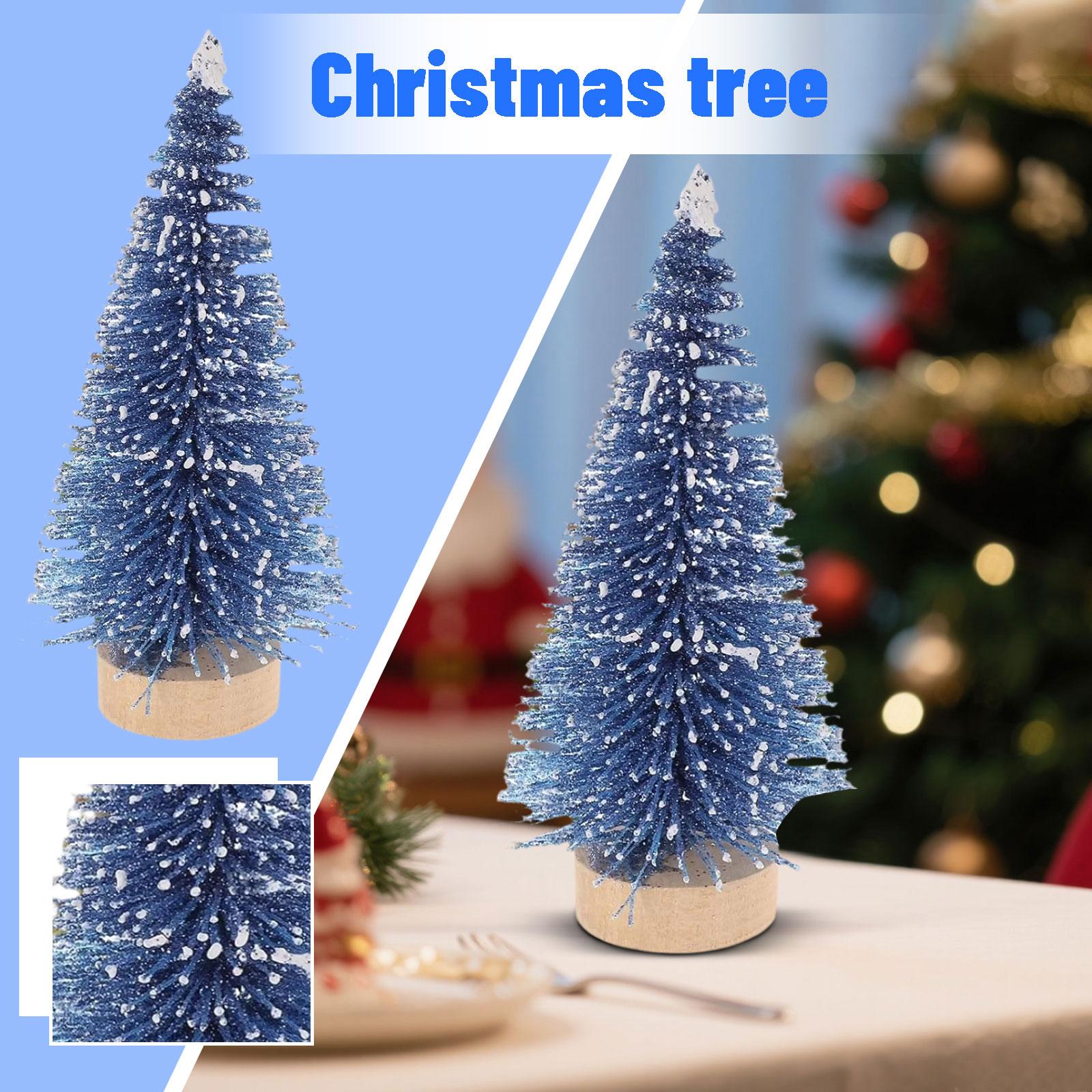 

Christmas Tree, Blue Glitter Tree, Desktop Ornament, Small Christmas Tree One Size