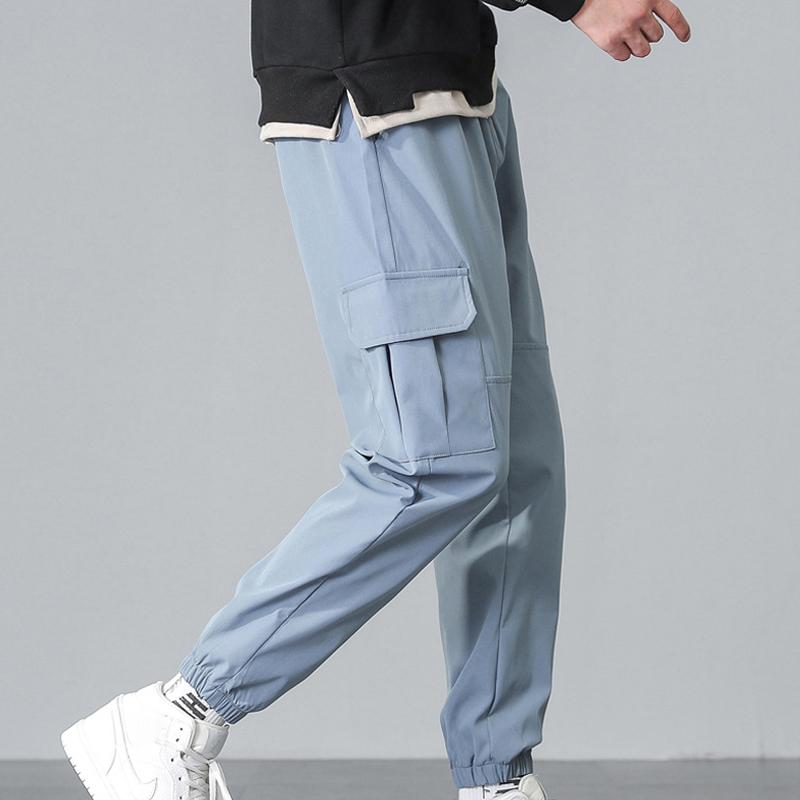 Buy Men Elastic Feet Hip Hop Cargo Pants Street Fashion Harem Pants