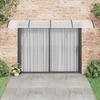 Door Canopy Black 400 X 100 Cm Polycarbonate