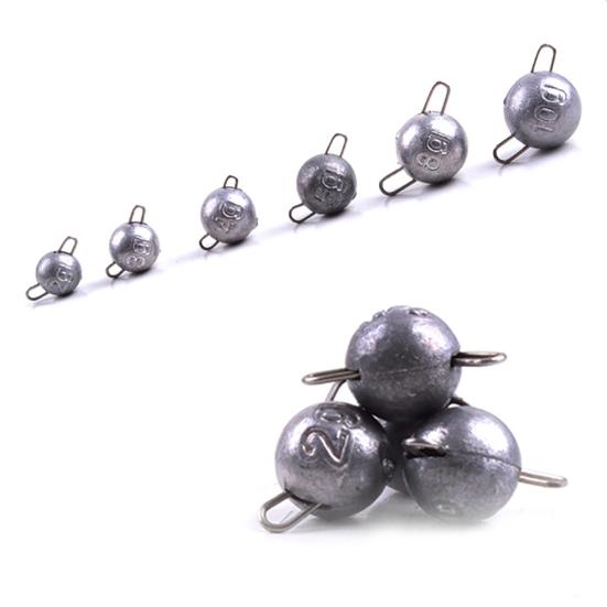 5Pcs 2g/4g/6g/8g/12g Fishing Jig Lead Head Weight Crank Hook Sinker Lure Carp