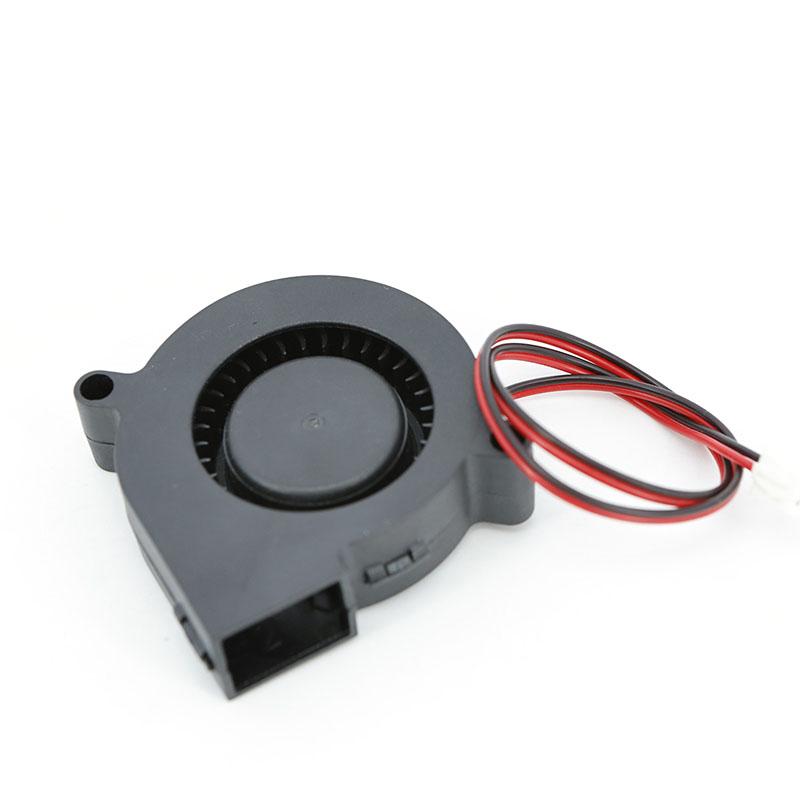 DC 12V 2Pin 5015 50x50x15mm turbo Blower Dual hydraulic Bearing Brushless Cooling Turbine Cooler Fan for 3D Printer xh2.54