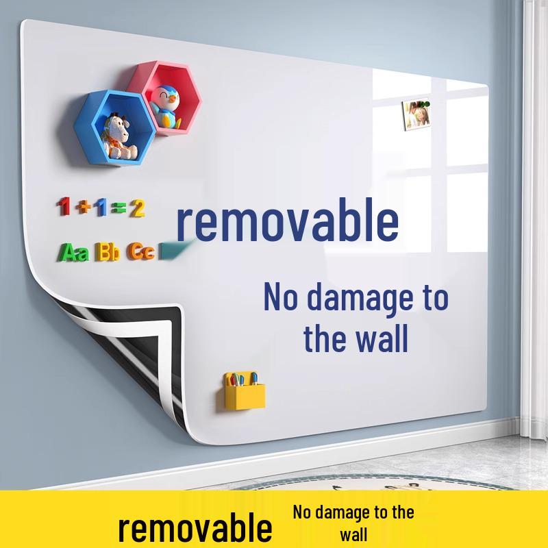 Removable Magnetic Whiteboard Sticker for Office and Kids - No Wall Damage, Suitable for Home or Glass Surfaces