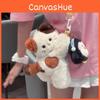 Cute Calico Cat Plush Bag With Adjustable Shoulder Straps For Casual Carry Daily