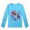 KPop Demon Hunters Kids T-Shirt Long Sleeve O-Neck Casual Fashion Cartoon Loose Top for Boys And Girls