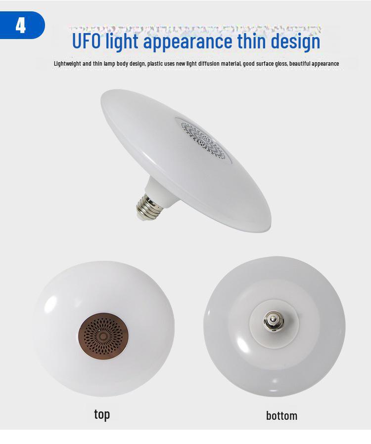 High-Power LED UFO Bluetooth Colorful Music Light Bulb