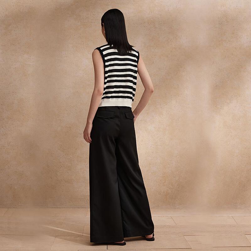 Broadcast Women's Striped V-Neck Knit Vest