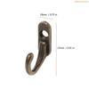 K1AE 10x Zinc Alloy Coat Hooks Vintage Bronze Hangers Wall Hooks Small Entryway Hooks