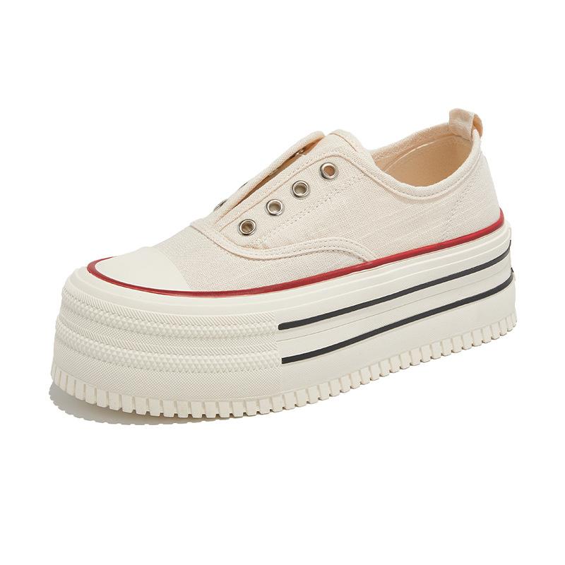 New Little White Shoes Women's 2025 Autumn Thick-soled Heightening Muffin Shoes Casual Single Shoes At Any Time Versatile Dopamine Women's Shoes