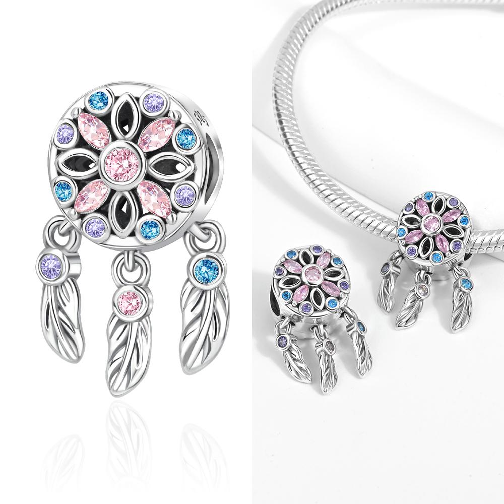 Natural Copper Elk&Hummingbird Sunflower&Elf&Butterfly Tassel Dangle Charm Fit Diy Bracelet Neckl Exquisite Jewelry