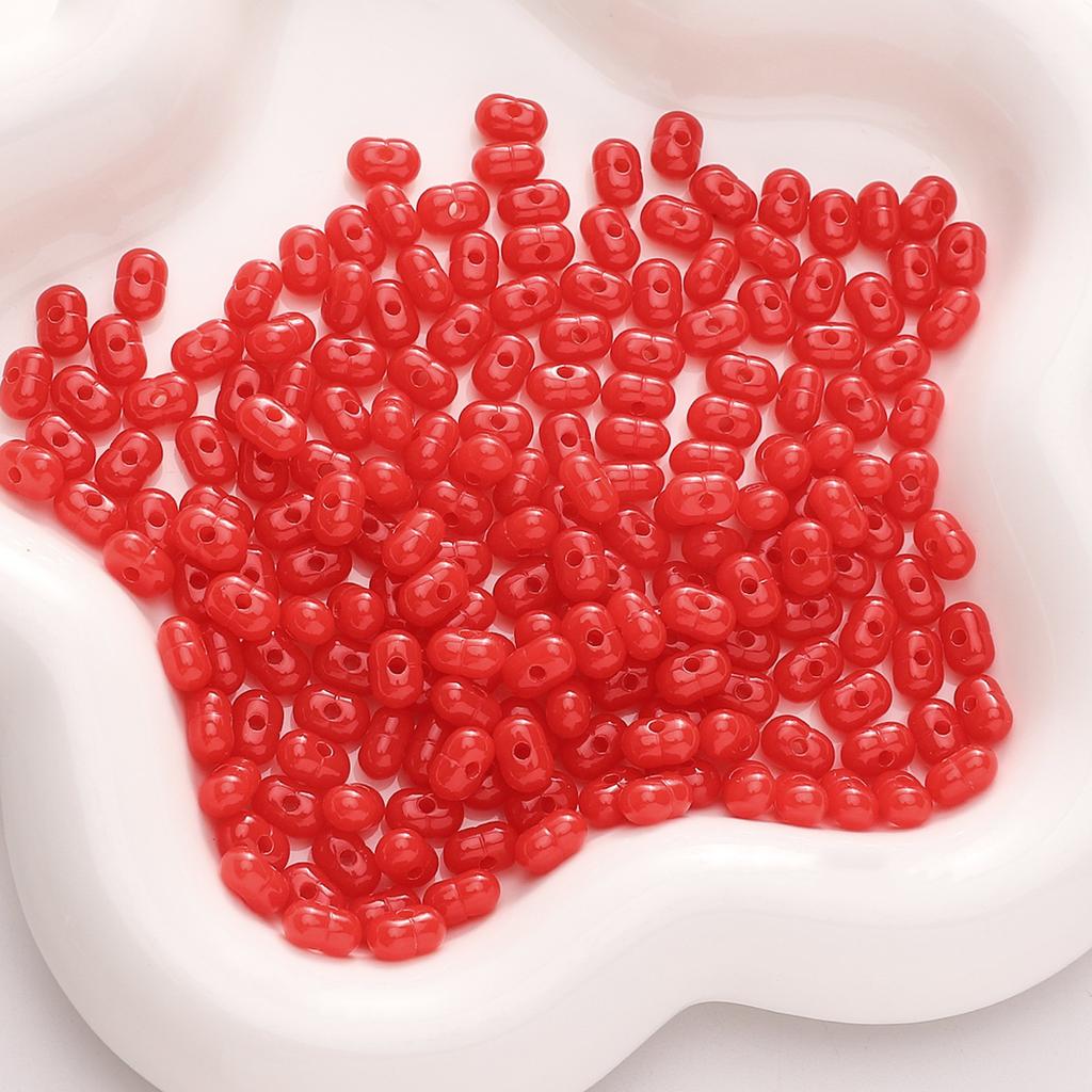 Handmade Bracelet Beads 8x5mm Solid Color Beads Light Peanut Beads Acrylic Millet Beads Loose Beads Beads Handmade Diy Accessories Strings Bracelets