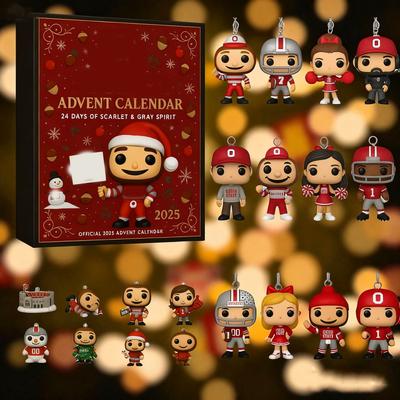 Sieben Blätter Weihnachts-Adventskalender