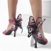 Fashion Shoes for Women Fad High Heels Three-dimensional Big Butterfly Stiletto High Heel Sandal Sexy High Quality Designer Womens Shoes