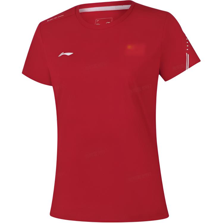 

Li-Ning Honor Series Comfortable Soft Simple Versatile Short Sleeve Regular T-Shirt Women tops ATSV848-5 L