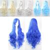 80cm Long Wavy Wig In Vibrant Colors High Temperature Fiber Ideal For Cosplay Events