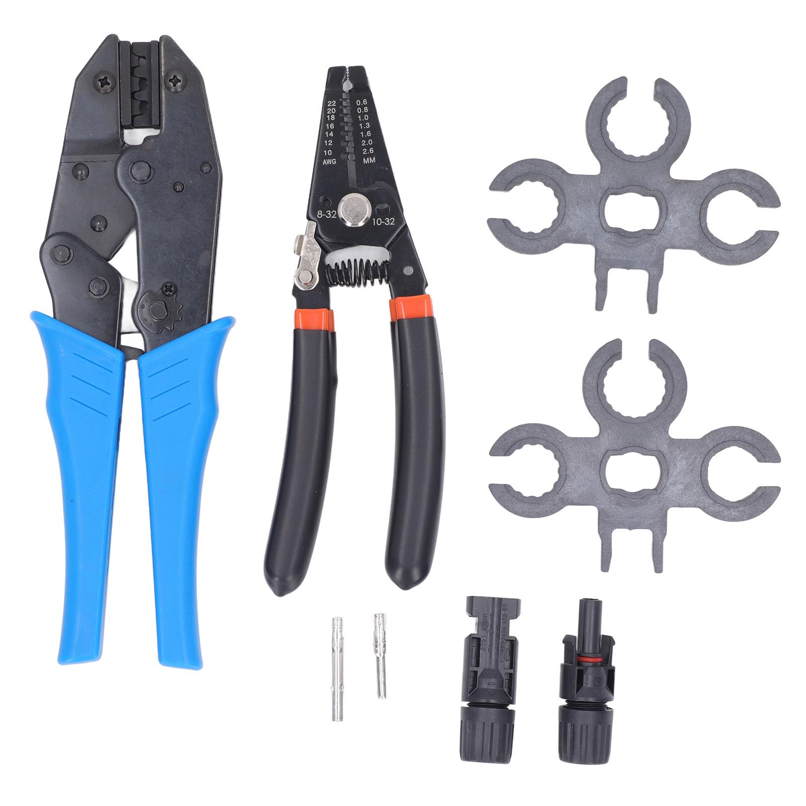 

Набор инструментов для обжима солнечных батарей, многофункциональные кусачки, гаечные ключи, набор фотоэлектрических разъемов для солнечной панели