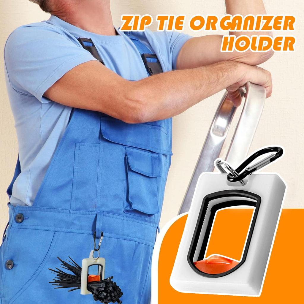 Zip Tie Holder Glowing Organizer Tool Cable Tie Tightener For Electrician Computer Home Desk Office Kitchen Indoor Outdoor