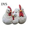 Plant Container for Bedroom Chicken Family Resin Planter, Cute Pot, Decorative Farmhouse Succulents Indoor Outdoor Decor Flower Pot Plants