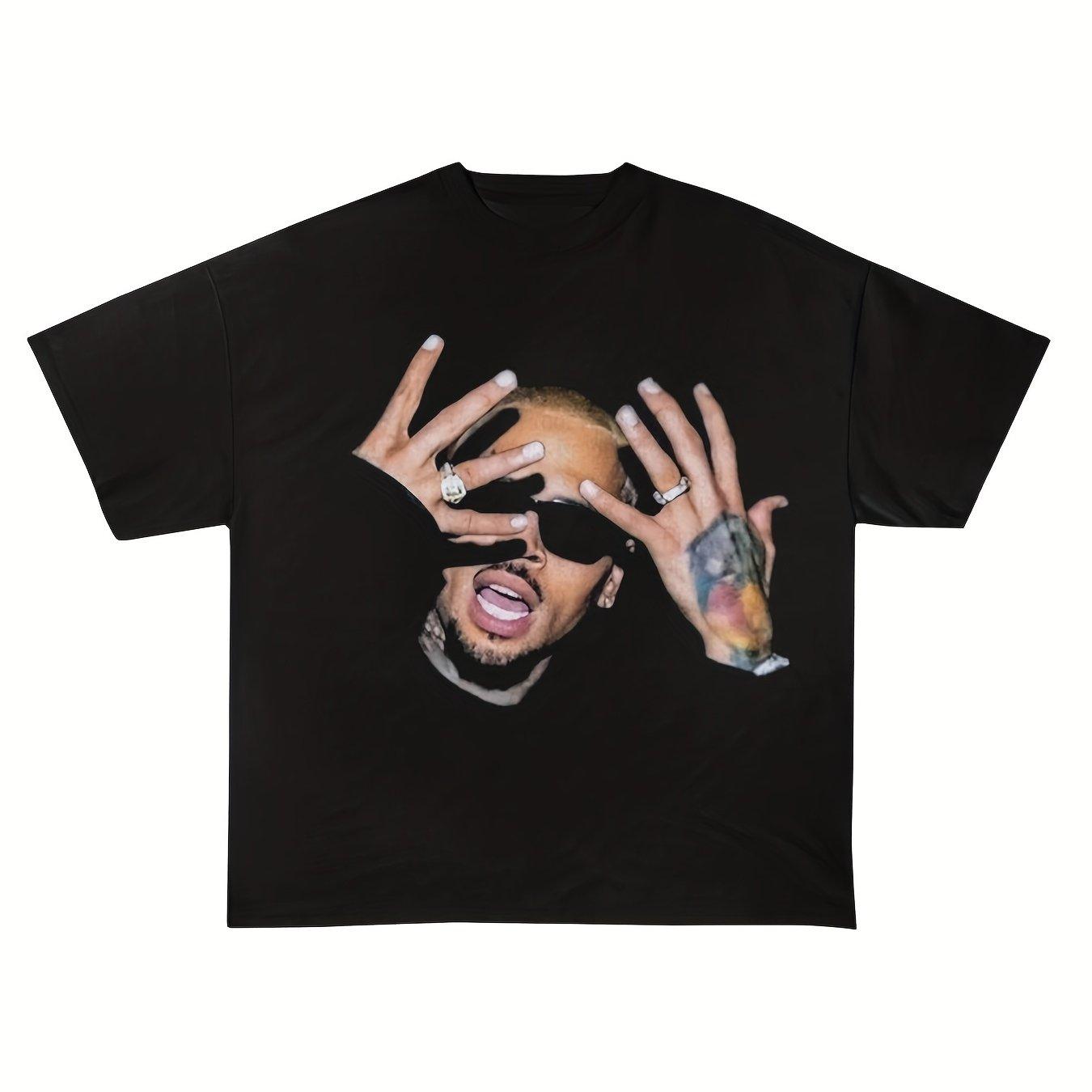 

Американский Винтаж Крис Браун Breezy Bowl XX Концертная Футболка Летняя Новая Винтажная Мода Мужская и Женская Уличная Одежда S