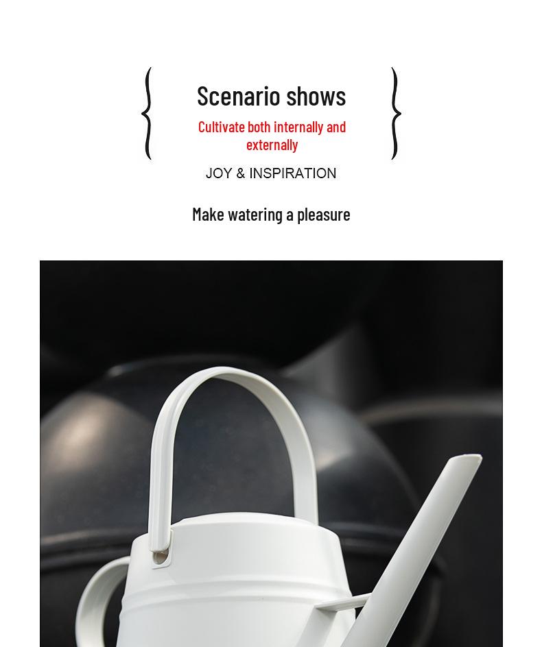 Large Capacity Long Spout Watering Can with Shower Head for Gardening