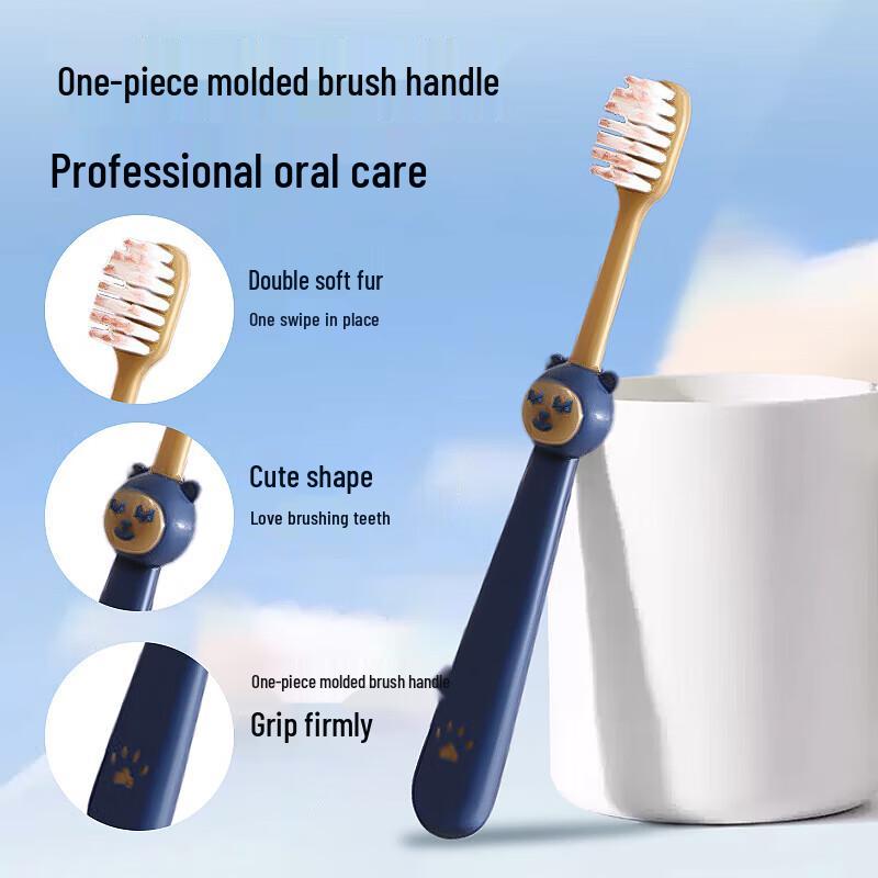 SOAO Ultra-Soft Bristle Toothbrush 6-Pack for Kids & Teens