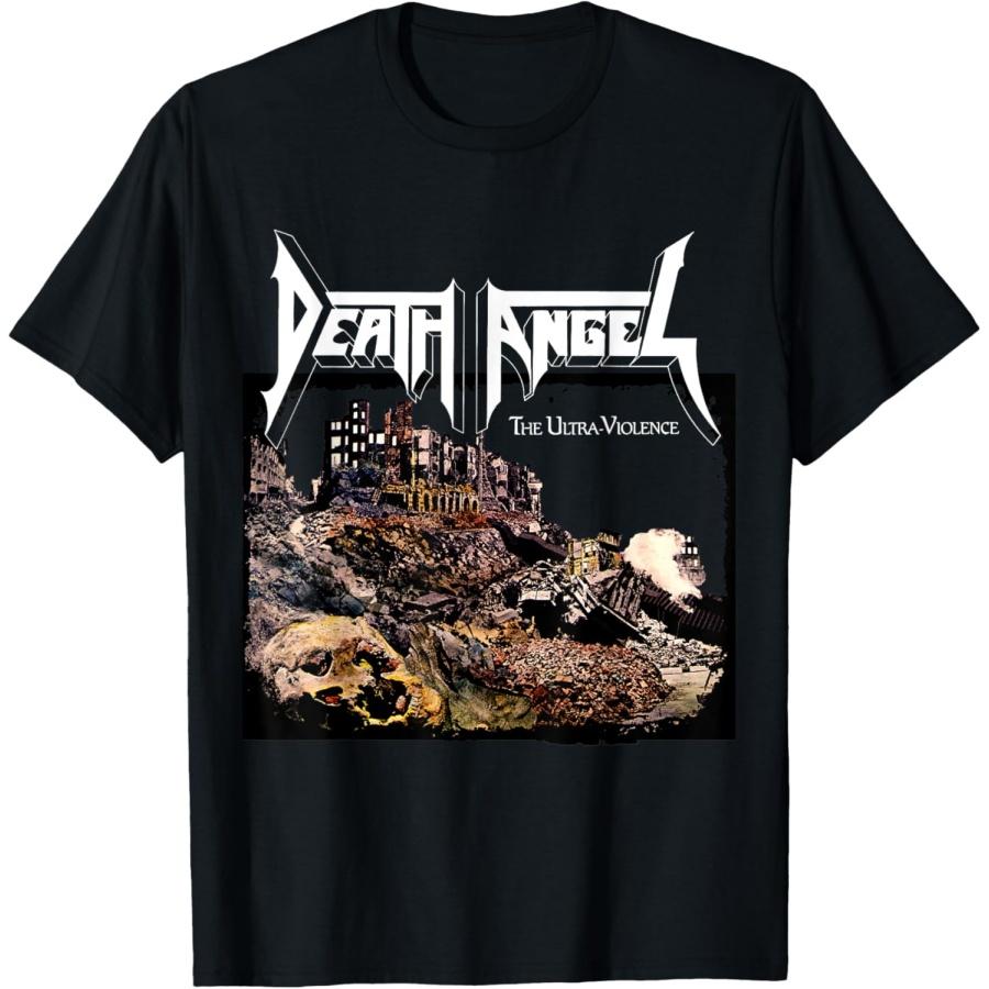 Manic Merch LLC Death Angel The Ultra Violence T-Shirt, Black, Small, Unisex-Adults, Short Sleeve, T-Shirt S чёрный