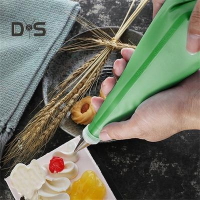 Grön färg Squeeze Flower Bag Dekorativ Stora Indoor Baking Matlagning Spritspåsar