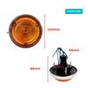 Round Vintage Tail Lights 2PCS – 12V Waterproof Stop Turn Brake Running Lights with Chrome Finish for Trucks, Trailers & RVs