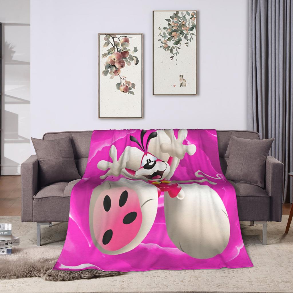 Kawaii Diddl Warm Soft Blanket Airplane Travel Plush Bedding Throws Fashion Living Room Flannel Bedspread Sofa Bed Cover