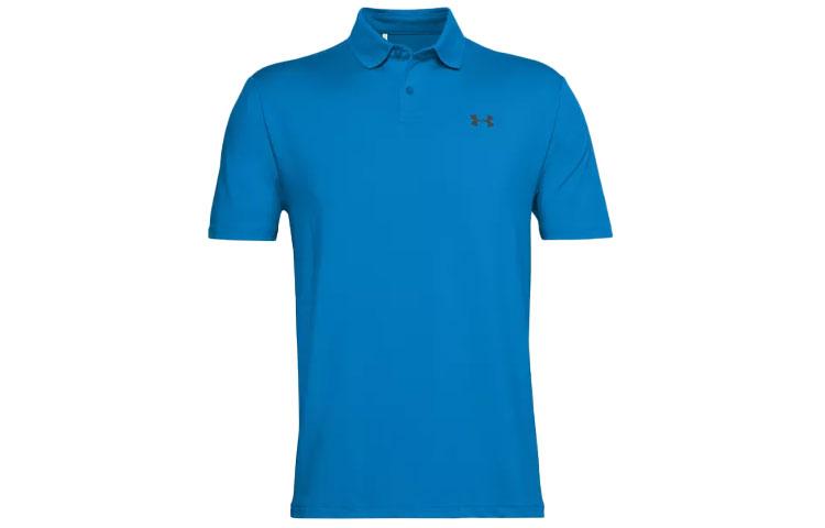 Under Armour Performance 2.0 Polo Shirts Men s Blue Polo Collar Moderate Straight Fit 1342080-428 XL