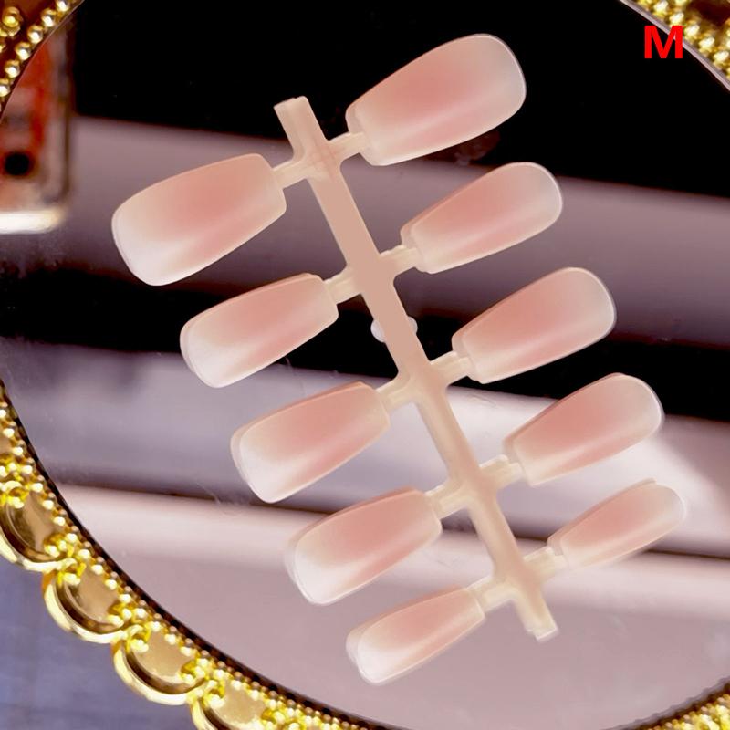 10 шт. Цвет румяна Искусственные ногти Арт Носимые Короткие Балетные Накладные Ногти Press On Ногти Полное Покрытие Съемные Искусственные Ногти B-M