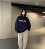 Padded Hooded Sweatshirt Women Autumn and Winter Loose Ladies Student Tops Fashion Retro Versatile Sweatshirt