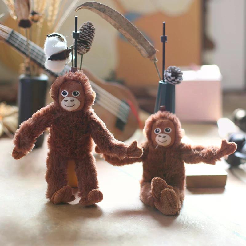 Cute Cartoon Gorilla Plush Keychain Stuffed Monkey Doll Pendant for Kids Ideal Gift for Backpacks And Car Bags Decor