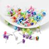 50pcs/lot Acrylic Mixed Color Lollipop Charms For DIY Epoxy Resin Molds Filler Decorative Nail Jewelry Making Accessories