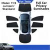 AABLU1 For New Model Y/YL/3 Upgrade Privacy Sunshade Front Side Window Sun Shades Windwhield Blind Shading Outdoor Camping