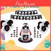 Cheerful Tik Tok Cupcake Toppers And Banner Decor For Festive Birthday Gatherings