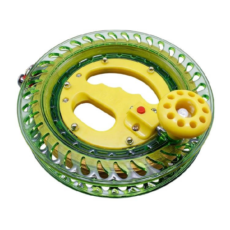 Premium ABS Kristall Angel Handrolle mit reibungslosem Einholsystem Angelzubehör Ideal für die Meeresfischerei