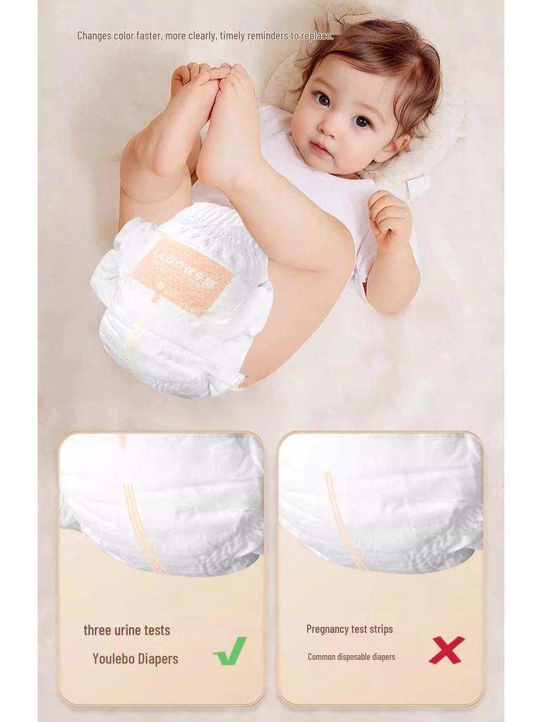Youlebo (ULOP) Dream Paris Ultra-thin Breathable Baby Pull-up Diapers.