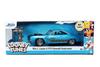 JADA TOYS 1/24 Scale Looney Tunes Plymouth Road Runner 1970 Blue with Coyote Figure (Looney Tunes Wile E. Coyote Road Runner 32038) [Parallel Import]