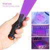 365/395nm Mini UV Flashlight Zoom Blacklight Ultraviolet Torch Money Pet Urine Invisible ink Marker Stain Scorpion Detector Lamp