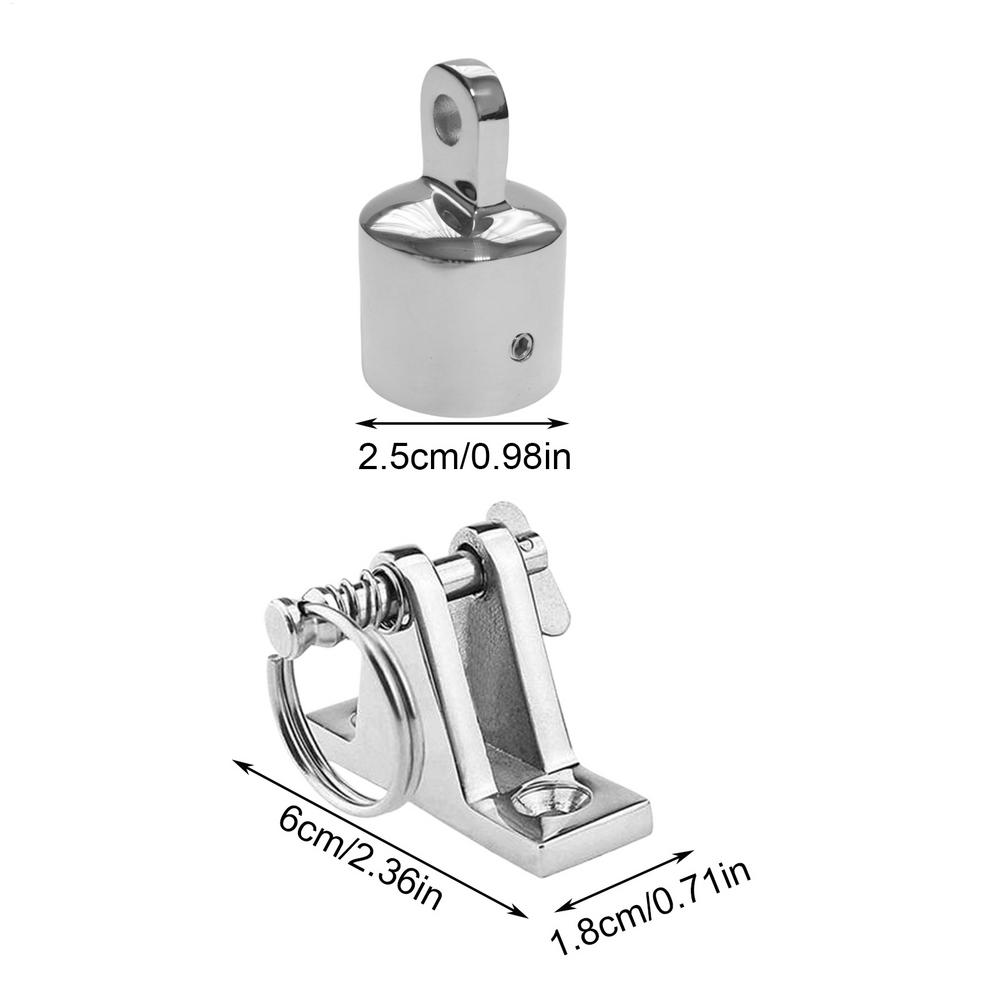Boat Canopy Hardware 2 Pairs Boat Top Hardware With Quick Release Pin Installation Tools Heavy Duty Canopy Fixing Accessories
