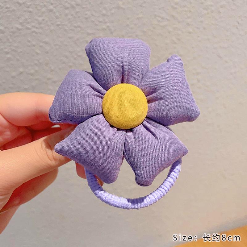 

Дитяче Кільце для Волосся з Квіткою Високої Якості Дитяча Гумка для Волосся Головний Убір Дівчинки Нова Еластична Пов язка на Голову Мила Гумка для Волосся Size fits all