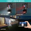 4K 8MP Dual Lens Dual Screen IP Camera WIFI Waterproof Color IR Night Vision Auto Tracking WIFI Surveillance Cameras V380pro App