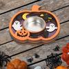 Haunted House Candle Holder Witch Cauldron Decor Creepy Halloween Centerpiece Spine-Chilling Home Decoration