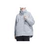 Adidas Lounge Jacket Solid Color Loose Fleece Sports Casual Jacket Women Jacket Light-Gray IP7057