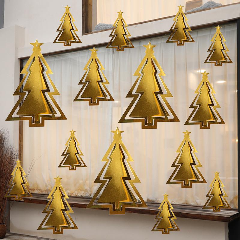 Christmas Holiday Scene Decorations Mini Snowflake Tree Star Festive Hanging Ornament